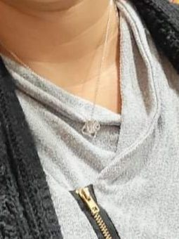 Customer photo review of To My Smoking Hot Soulmate - Love Knot Necklace