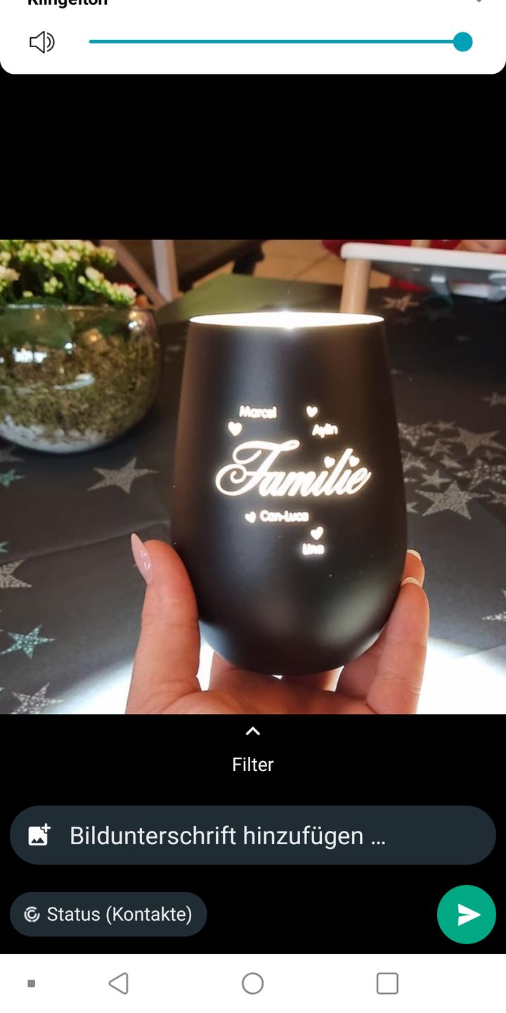 Customer photo review of Familie ist... - Familien-Windlicht