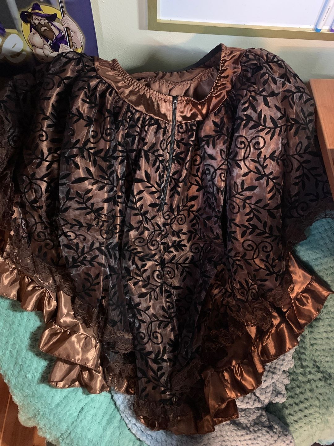 Customer photo review of Short steampunk skirt