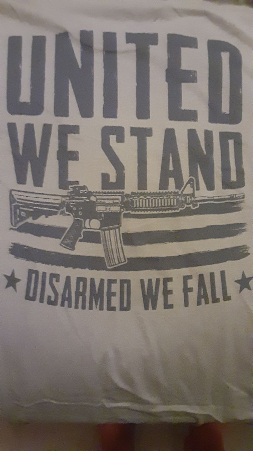 Customer photo review of United We Stand Disarmed We Fall