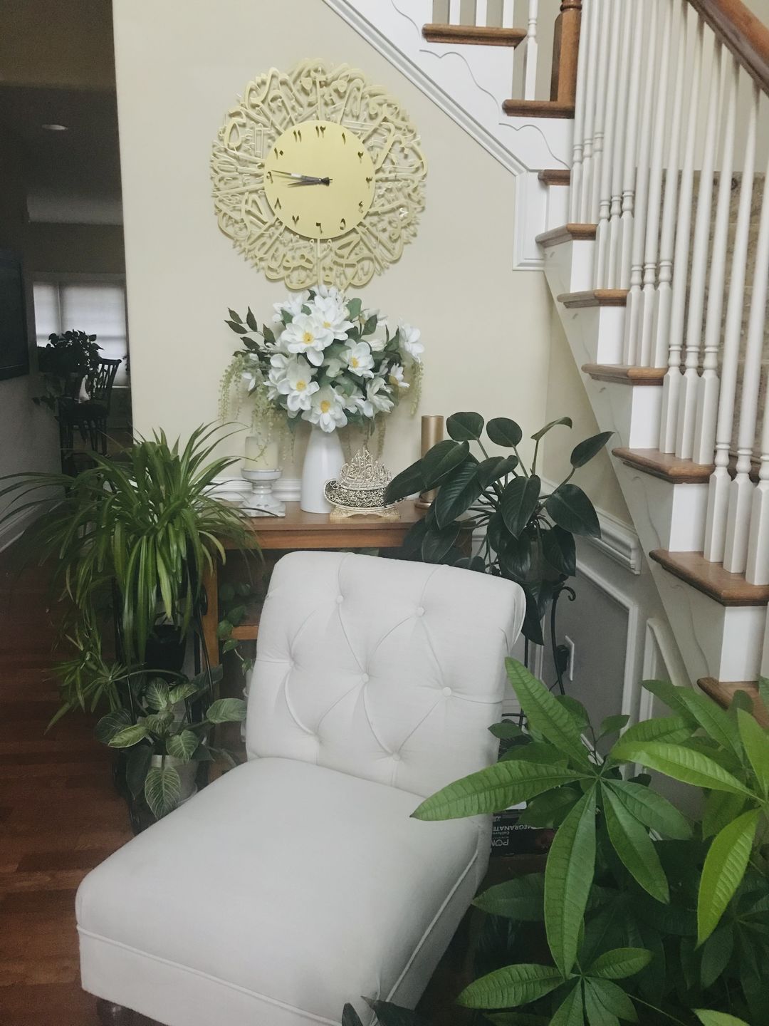 Customer photo review of Surah Al Ikhlas Islamic Metal Wall Clock - Gold