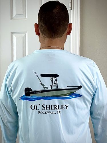 Customer photo review of Dri-Fit Custom Boat Shirts - Long Sleeve