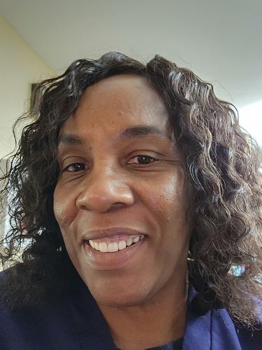 Customer photo review of Natural Black Side Part Water Wave Glueless Lace Wigs Short Bob Wig