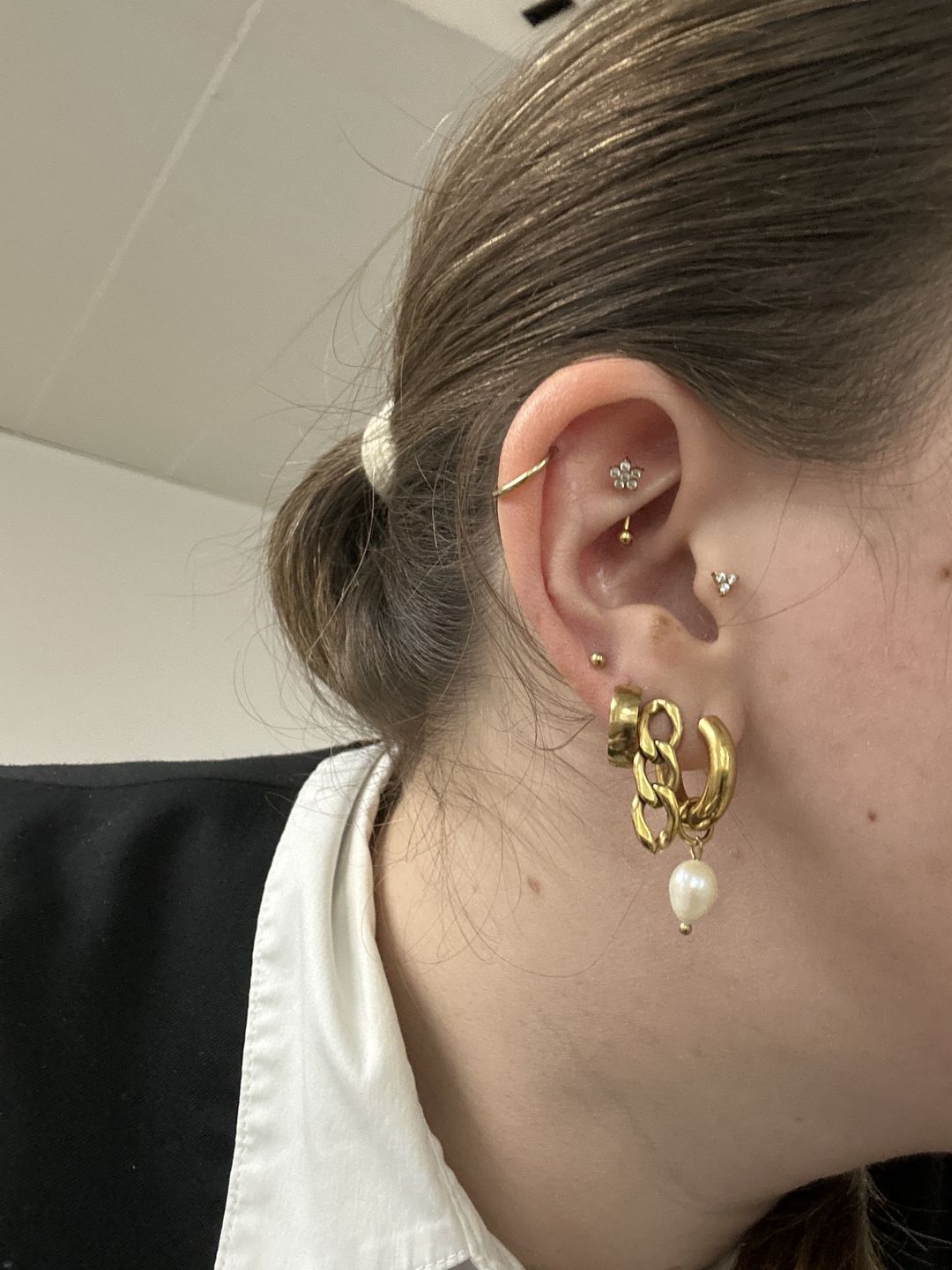 Customer photo review of Cute Three Piercing | Titan