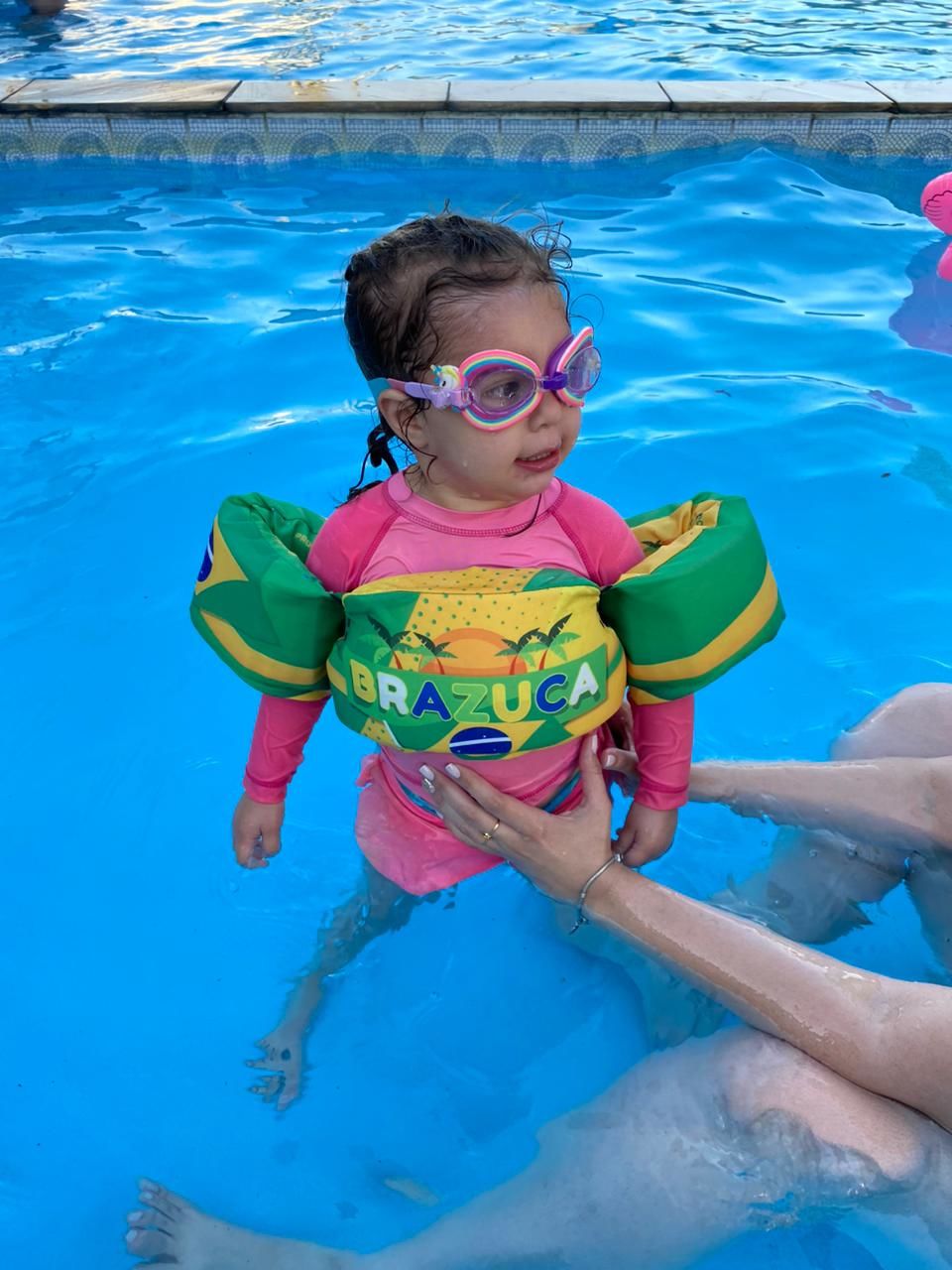 Customer photo review of Colete Flutuador Infantil