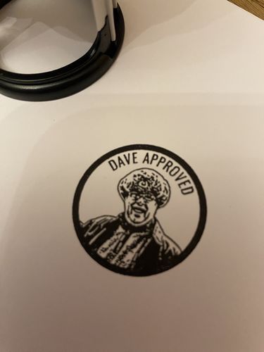 Customer photo review of Self-Inking Face Stamp