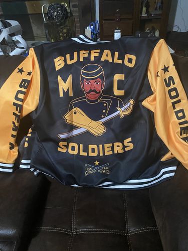 Customer photo review of Buffalo Soldiers Bomber Jacket BSMC Club Adore Motorcycle LT13
