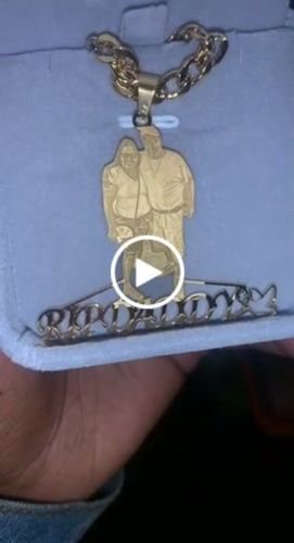 Customer video review of Lovers Charm™ 18K Custom Engraved Necklace
