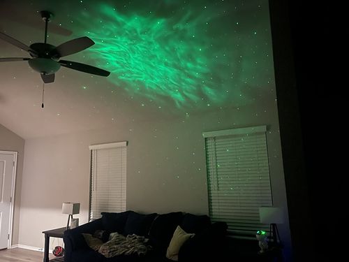 Customer photo review of Astronaut Galaxy Projector