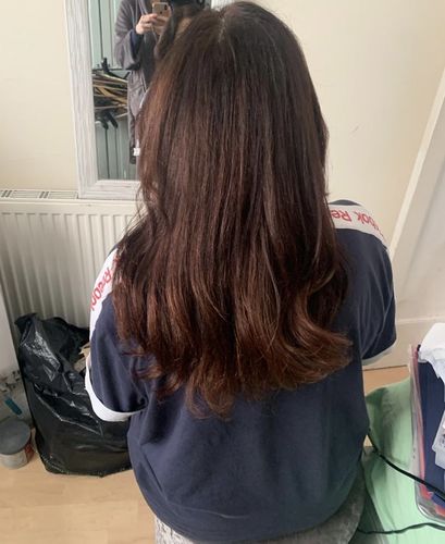 Customer photo review of Growth & Shine Hair Oil