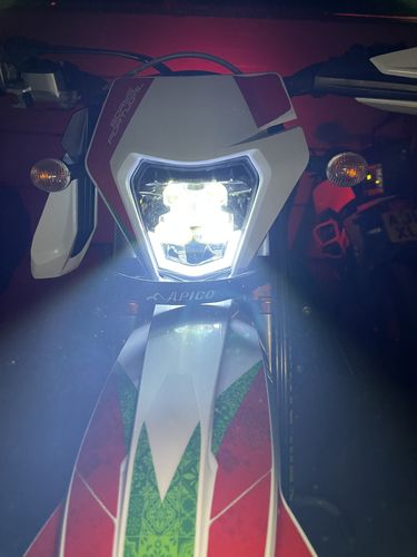 Customer photo review of KTM 2017 - 2024 DRL LED HEADLIGHT SUPER BRIGHT [ BLACK | WHITE | ORANGE | INSERT ]