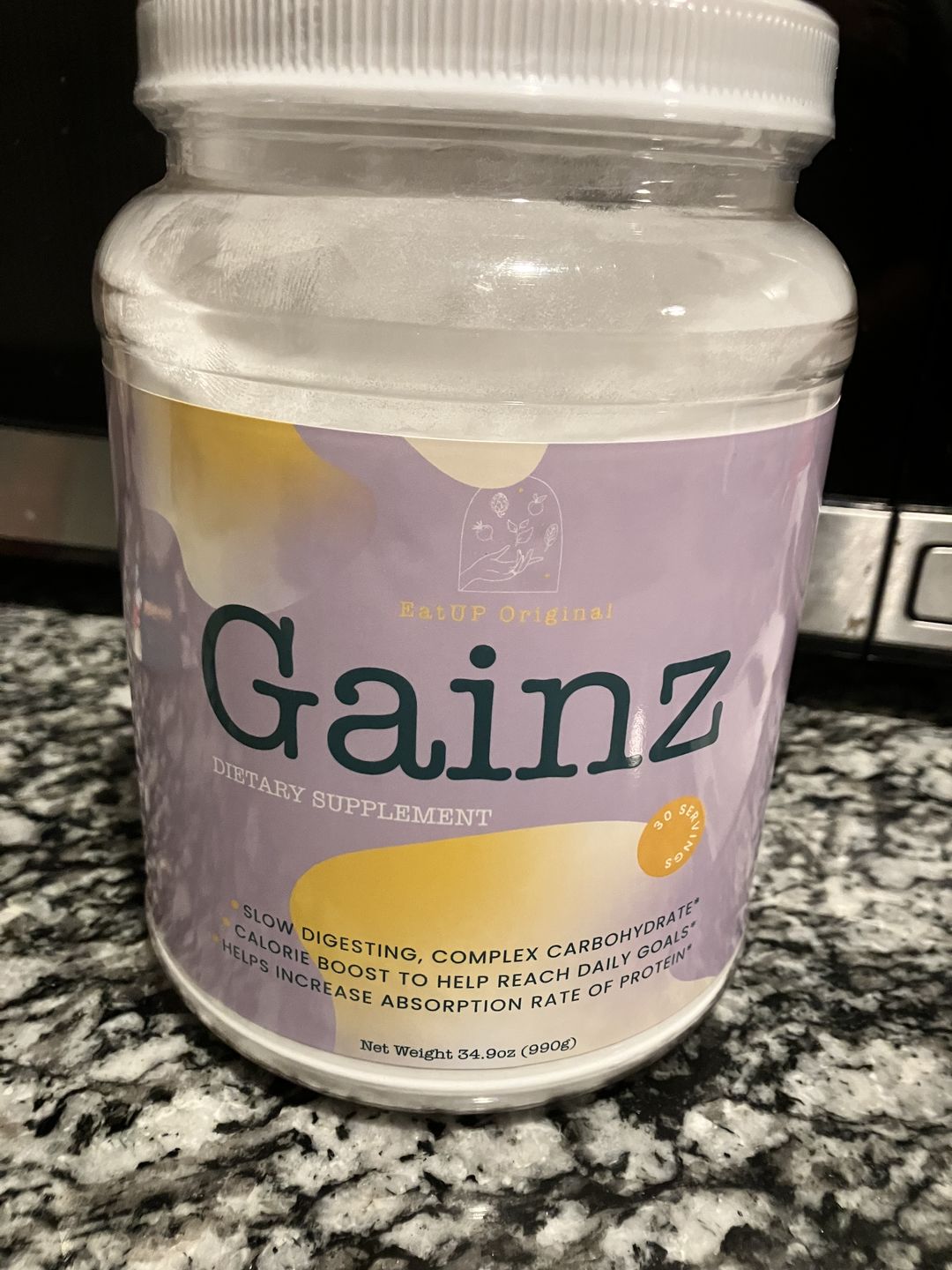 Customer photo review of Weight Gain Powders - Gainz