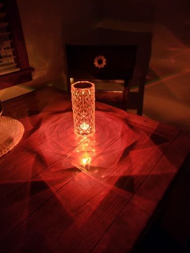 Customer photo review of Crystal Bar Table Light