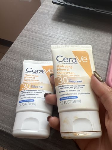 Customer photo review of Hydrating Mineral Sunscreen SPF 30 Face Sheer Tint 1.7FL OZ/ 50ml