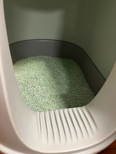 Customer photo review of Michu Natural Clumping Tofu Cat Litter 2.5kg/6L