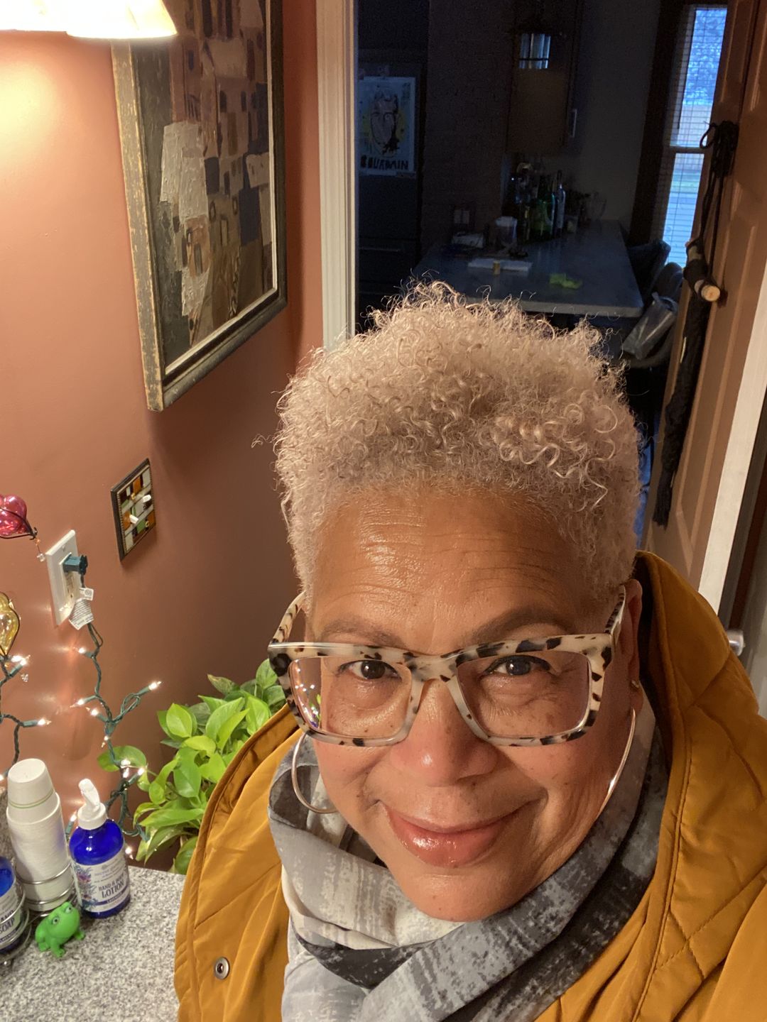 Customer photo review of Wash and Go System with Heavy Hold for Curly Hair