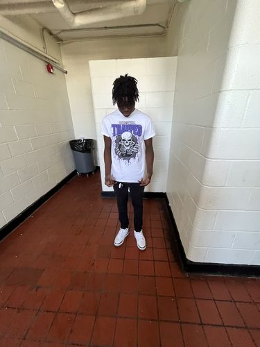 Customer photo review of Jordan 3 Dark Iris DopeSkill T-Shirt Trapped Halloween Graphic