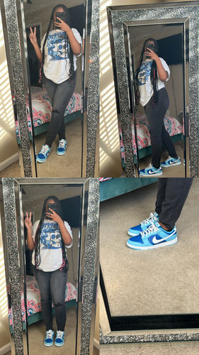 Customer photo review of Dunk Low Barbie Triple Pink DopeSkill T-Shirt Trapped Halloween Triple Pink Graphic