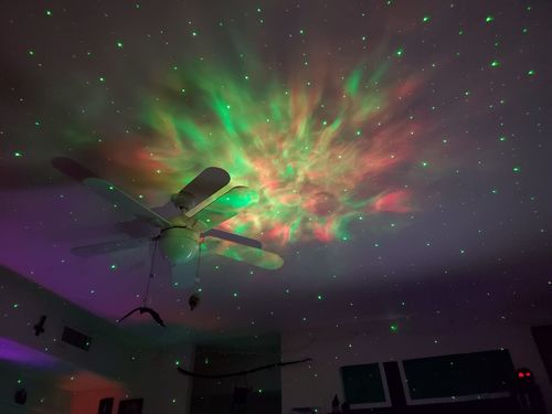 Customer photo review of Astronaut Galaxy Projector