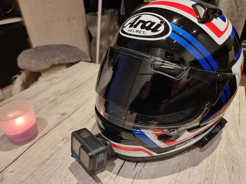 Customer photo review of Arai Quantum-X / Astral-X Camera Mount