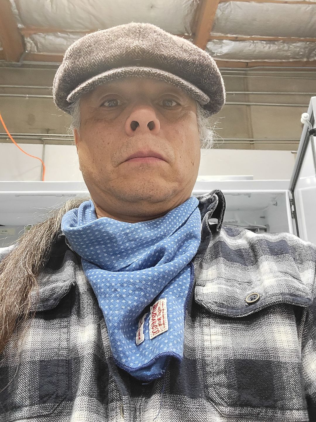 Customer photo review of Old Time Herringbone Wool Newsboy Cap