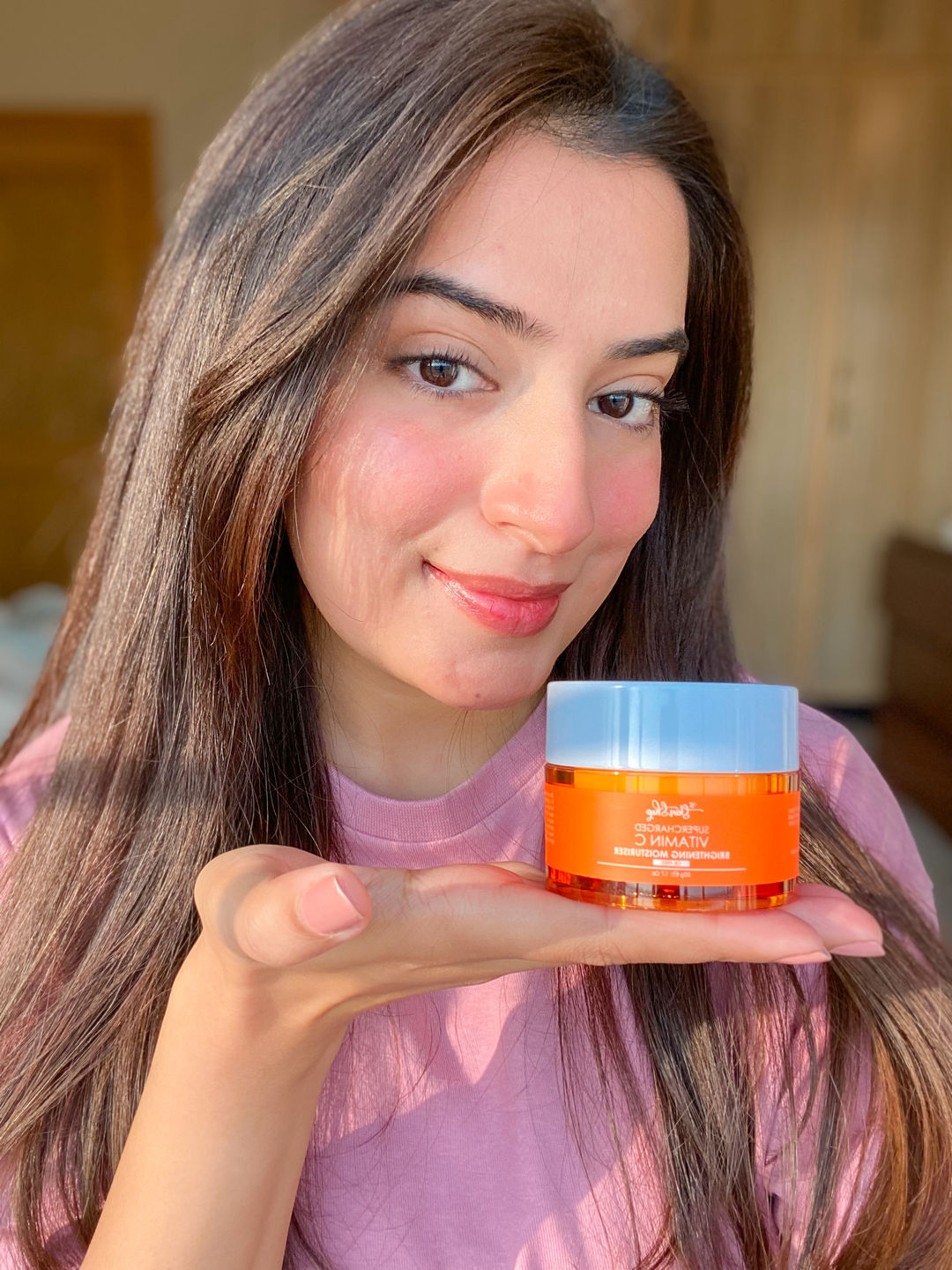 Customer photo review of Supercharged Vitamin C Brightening Moisturiser