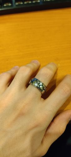 Customer photo review of Cracked Band Ring