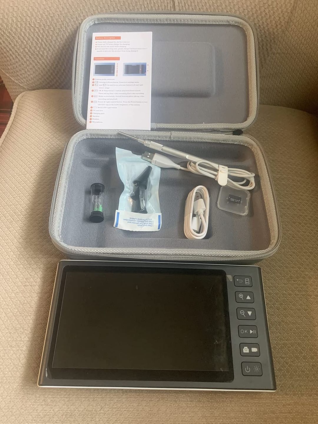 Customer photo review of HALIPAX™ 7-Inch IPS Digital Camera Otoscope