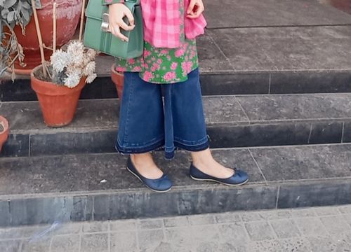 Customer photo review of Denim Culottes - Blue