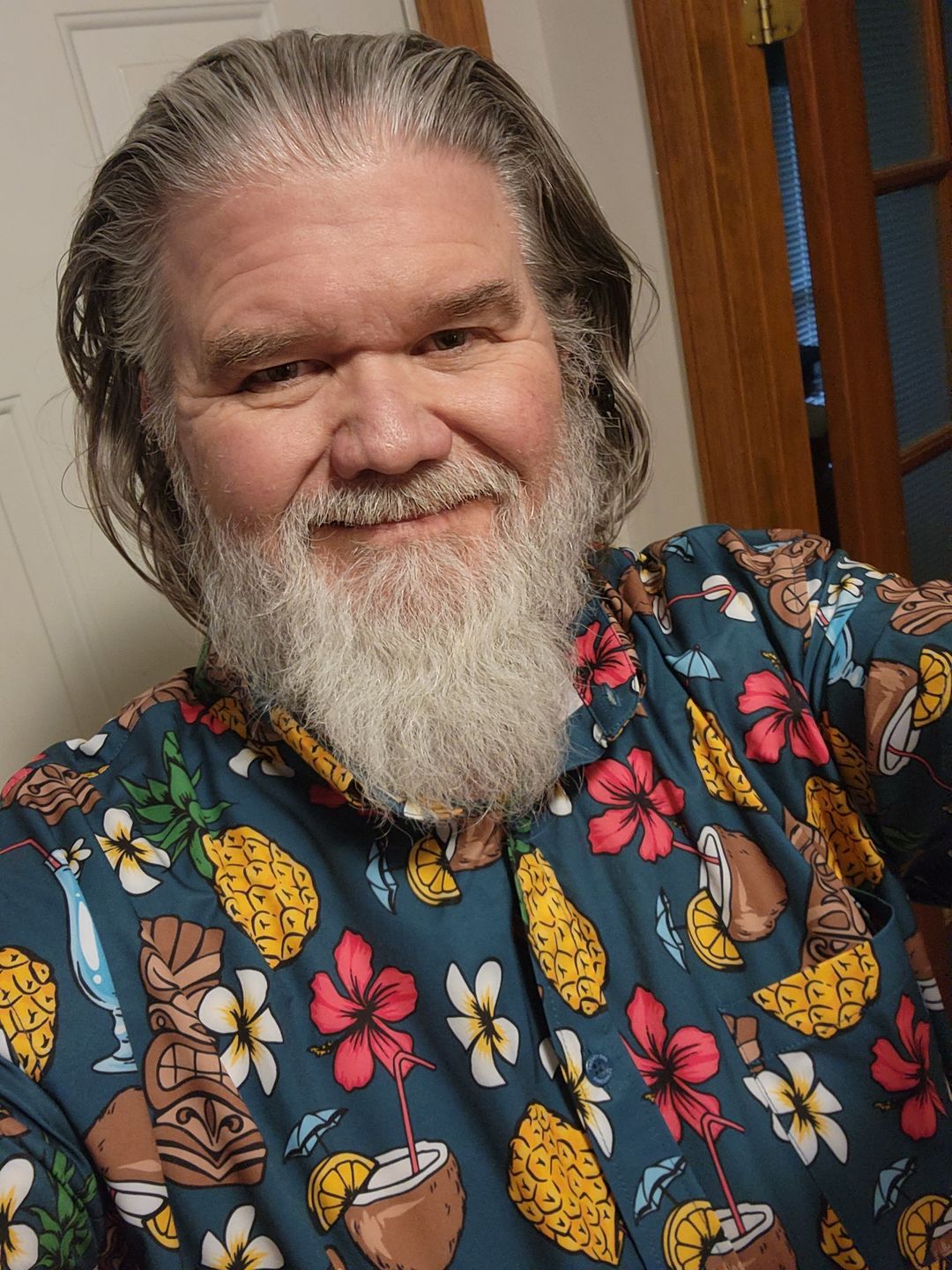 Customer photo review of (PRE-ORDER) 21 Pineapples "Drink Up" Button Up