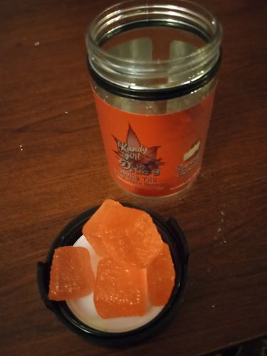 Customer photo review of Delta 9 THC Gummies Raspberry Cheesecake - Six Bottle Bundle