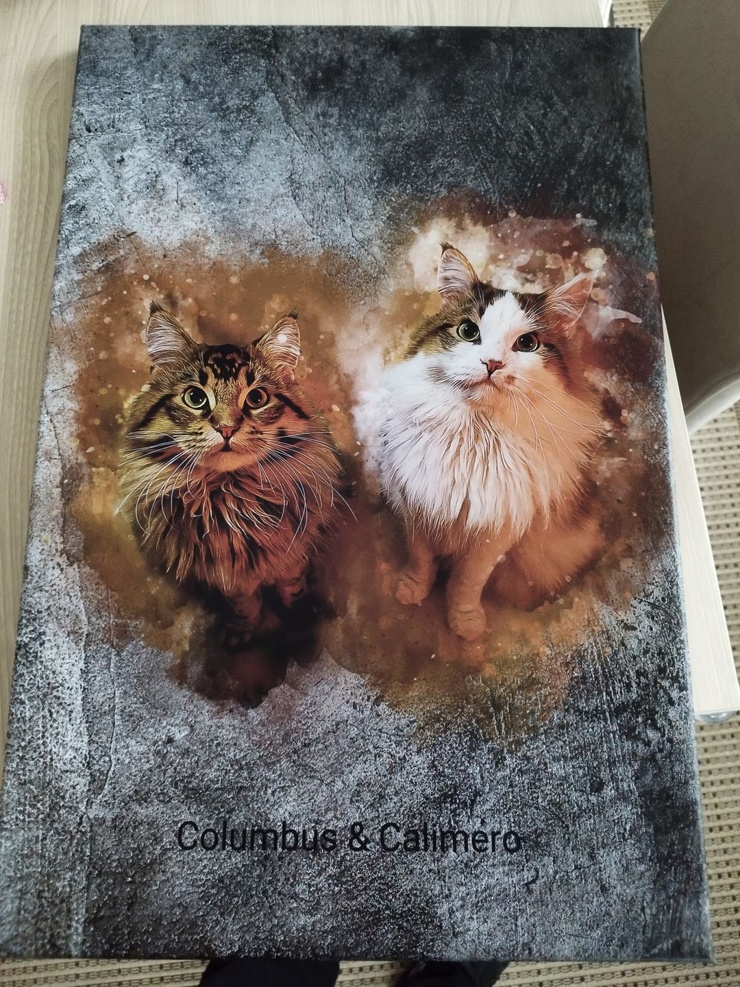 Customer photo review of Deine Katze als Aquarell Tierportrait | Geschenk für Katzenliebhaber