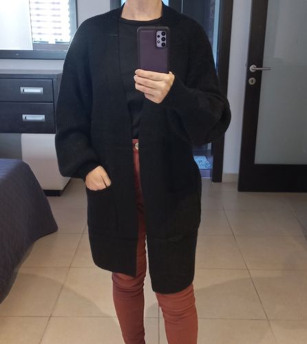 Customer photo review of Davina Black Soft Cardigan
