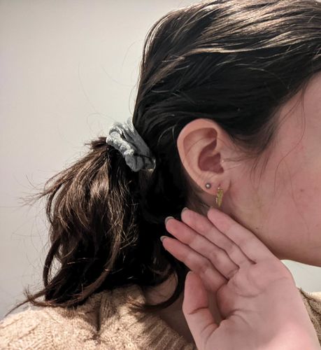 Customer photo review of Ouroboros Earrings