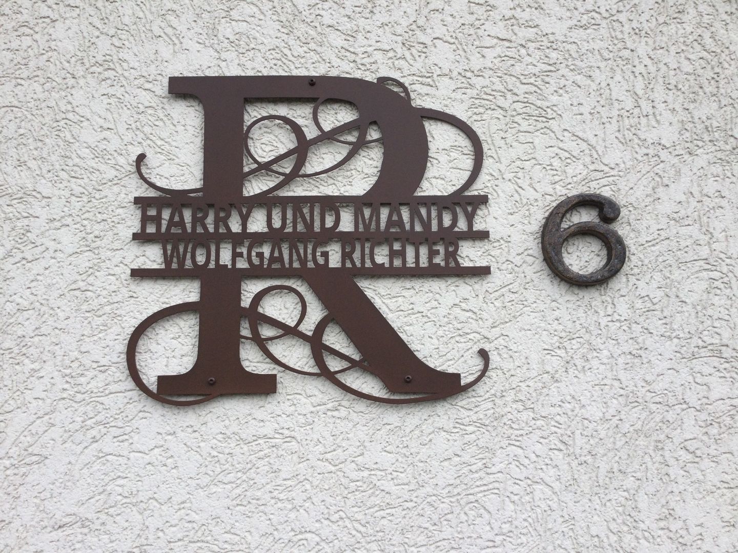 Customer photo review of Namens-Monogramm zweizeilig (personalisierbar)