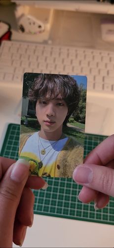 Customer photo review of Jin The Astronaut Photocard Weverse Shop USA (EXCLUSIVE PC)
