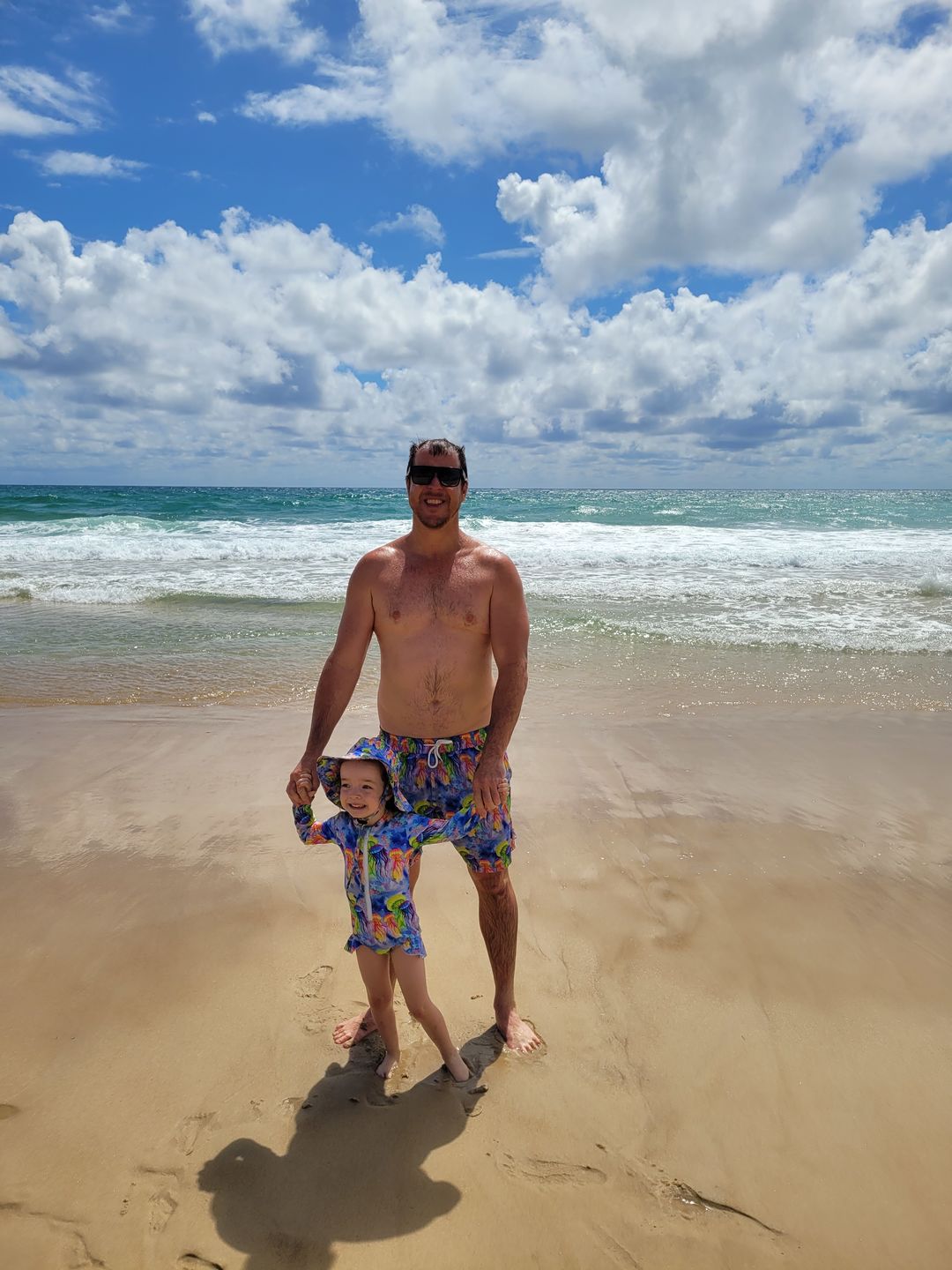 Customer photo review of Fluro Jellyfish Men's Boardshorts