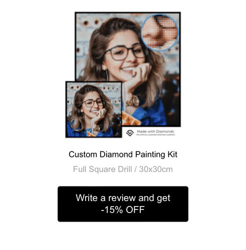 Customer photo review of Custom Diamond Painting Kit