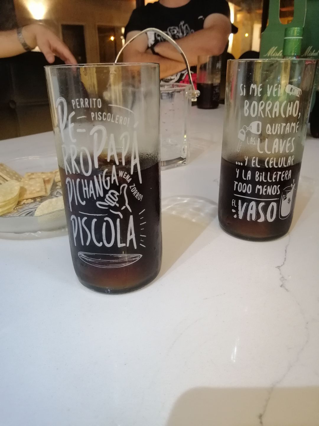 Customer photo review of Piscoleros Juego de 6 Vasos