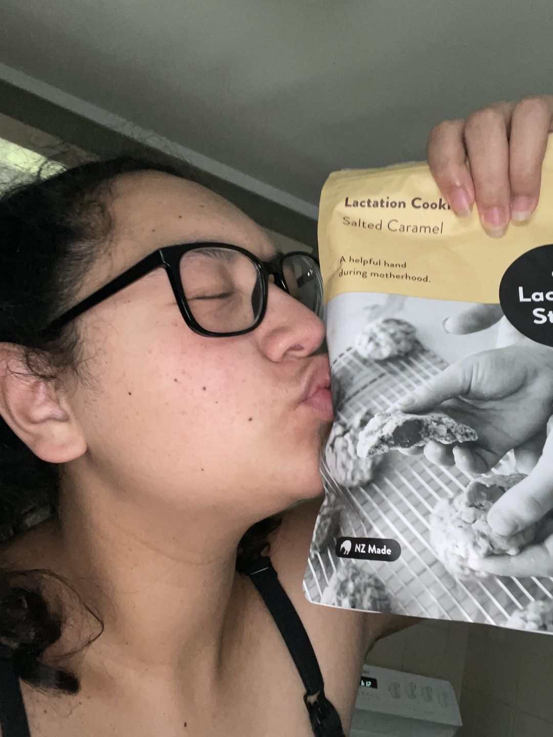 Customer photo review of Salted Caramel Lactation Cookies