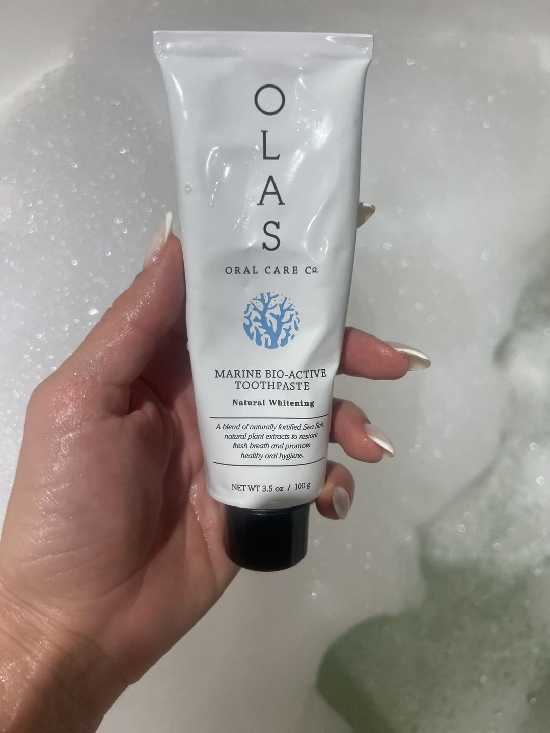 Customer photo review of NEW - OLAS Marine Bio-Active Toothpaste