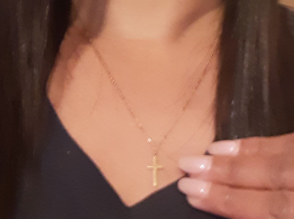 Customer photo review of Cross Necklace