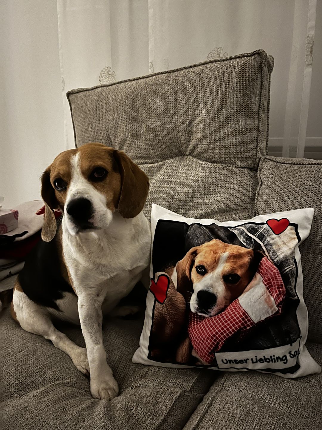 Customer photo review of Fotokissen mit Herzchen - Individuelles Kissen