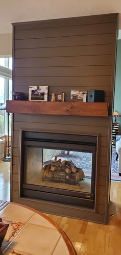 Customer photo review of Rustic Mantels