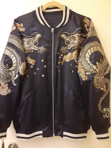 Customer photo review of Double Dragon & Phoenix Sukajan Souvenir Jacket