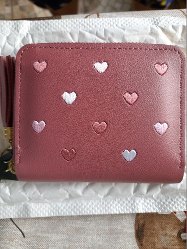 Customer photo review of Little Heart Pocket Wallet