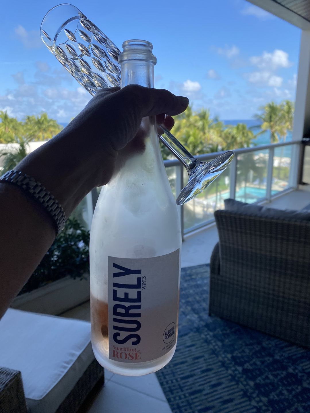 Customer photo review of Non-Alcoholic Sparkling Rosé