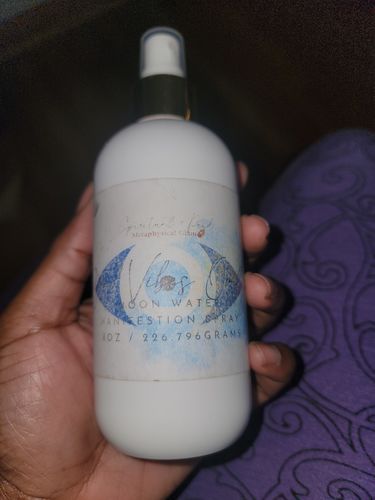 Customer photo review of Good Vibes Only Moon Water Manifestation Spray ~ Cleansing, Protecting, & Auric Healing