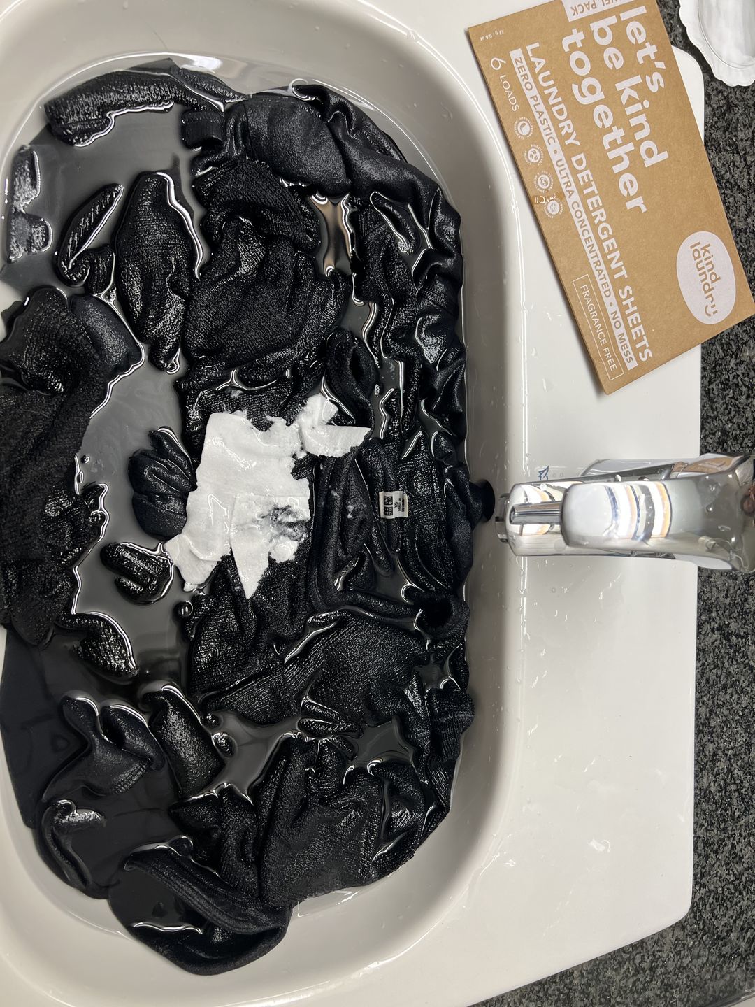 Customer photo review of Laundry Soap Sheets (Travel Pack) - Fragrance Free (6 Sheets/Loads)
