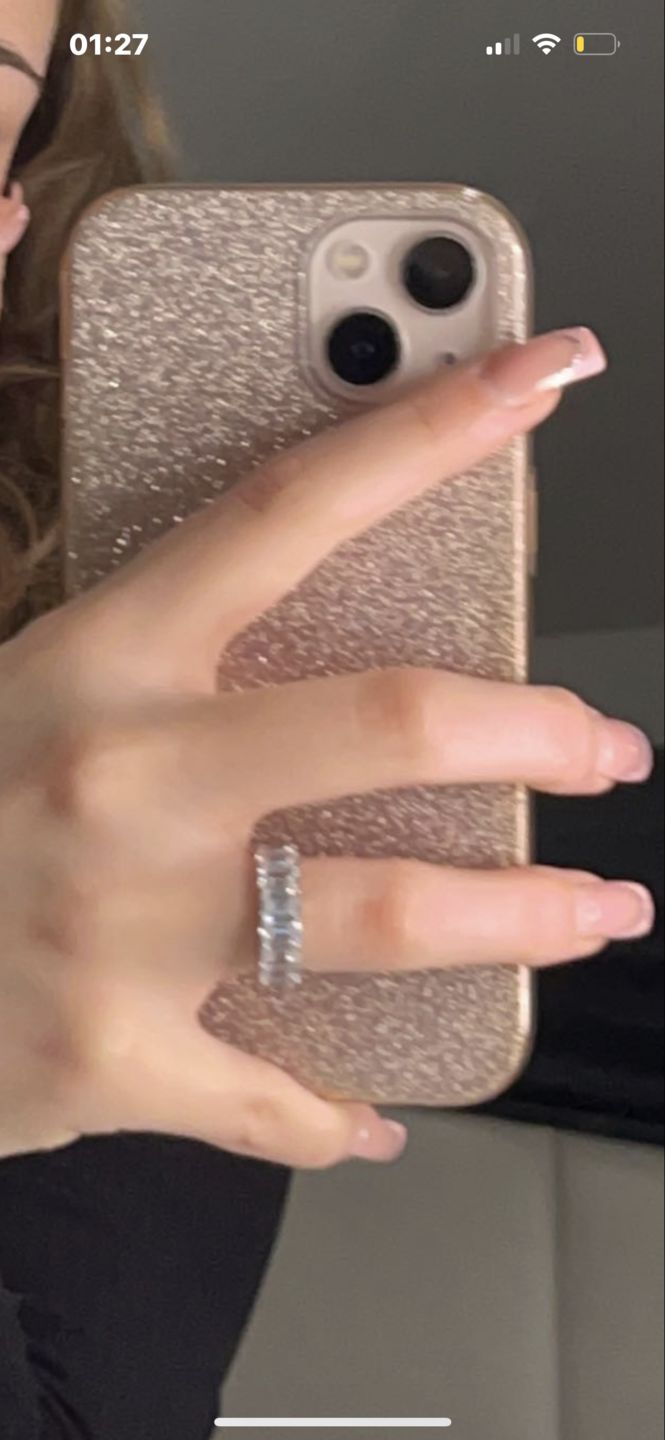 Customer photo review of Cube Stones Ring | 18K vergoldet